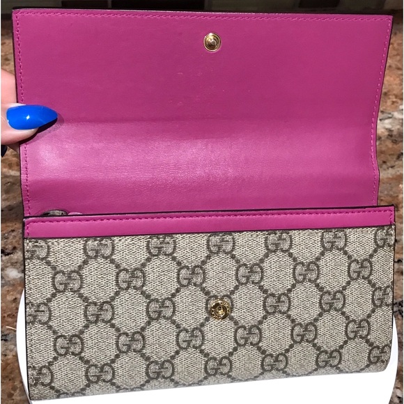 GUCCI GG Supreme French Flap Long Wallet ❤️🔥 - Picture 6 of 17